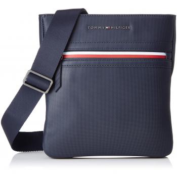 Tommy Hilfiger - Essential Crossover Pique, Shoppers y bolsos de hombro Hombre, Azul