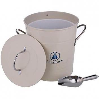 LAGUIOLE - Cubierta de hielo - Cubo 3 L - Con Cuchara y Tapa - metal - beige
