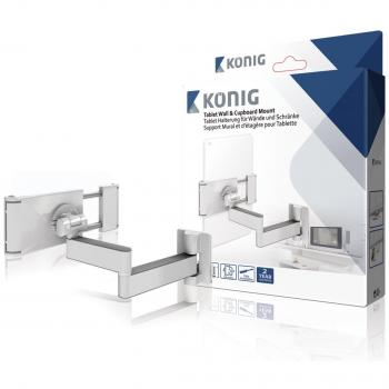 KÖNIG KNM-FMTM30, Soporte para Tabletas, Blanco/Gris