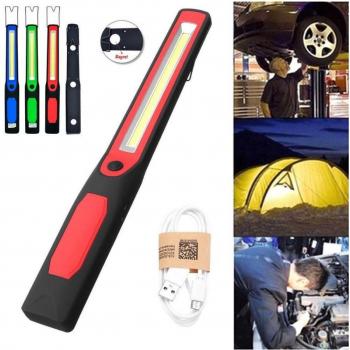 Lámpara de Trabajo Magnética Portátil Recargable Doble LED COB RG809-2
