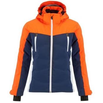 Chaqueta de esquí para niños Soll Typhoon II Naranja, impermeable, transpirable, con aislamiento térmico, capucha ajustable, puños elásticos y múltiples bolsillos