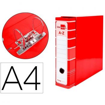 Archivador de palanca Liderpapel A4 Filing System 80mm Rojo