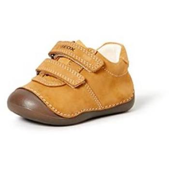 Zapato abotinado Geox B9439A Camel Biscuit, Zapatos flexibles para bebés que gatean Geox® B Tutim camello, Geox B TUTIM A, Primeros Pasos para Bebé-Ni