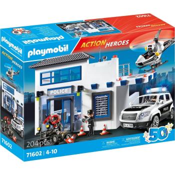 Playmobil - Mega Set Comisaría de Policía con figuras, vehículos y accesorios