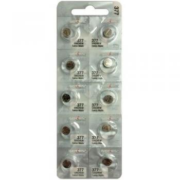 Rayovac - 10 x Marca Nuevo 377 Pilas para Reloj sr626sw d377 sr66 v377 rw329