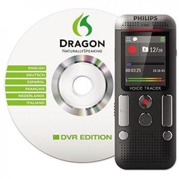 Philips Voice Tracer - Grabadora digital con software de reconocimiento de voz y grabación estéreo 2Mic