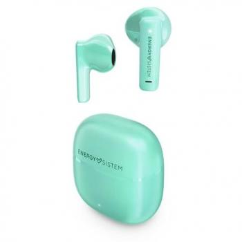 Energy Sistem StreetMusic True Wireless Bluetooth Earphones Mint Green - Eco-Friendly, 20 Hours Battery, Integrated Voice Assistant