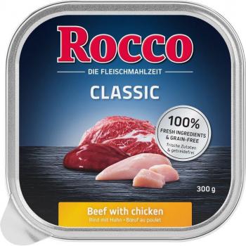 Rocco Classic en tarrinas 27 x 300 g - Pack Ahorro - Vacuno con salmón; Rocco Classic Terrinas 9 x 300 g - Vaca com frango; Rocco Classic en tarrinas