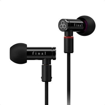 final E4000 - Auriculares in-Ear compactos de Alta resolución con Cable Desmontable, Aluminio, Negro