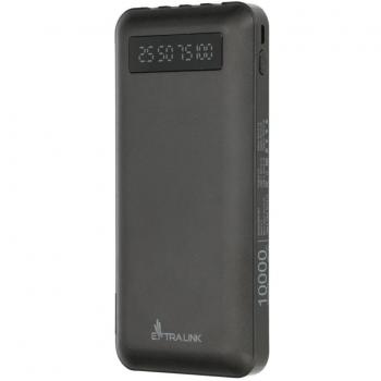 Batería Externa Extralink 10000 mAh Polímero de Litio Negra