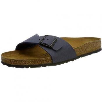 Birkenstock Madrid - Zuecos de birko flor unisex, color azul, talla 45 Normal