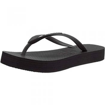 Havaianas Slim Flatform Women's Flip-Flops in Black