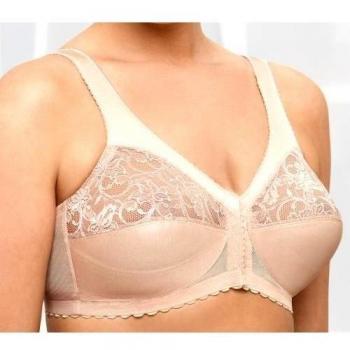 Glamorise MagicLift Front-Closure Support Bra for Women - Pink, Size 48-DD