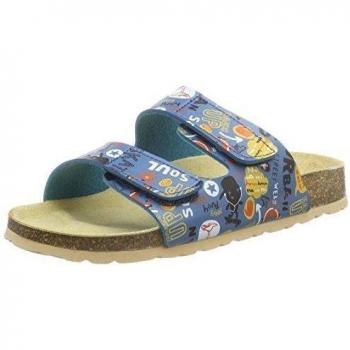 Superfit FUSSBETTPANTOFFEL - zuecos de material sintético niños, color azul, talla 29