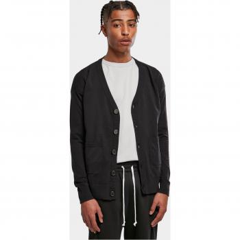 Urban Classics Fine Black Cardigan - 100% Nylon, Fleece, Size S