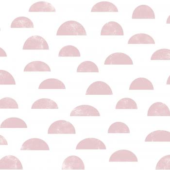 Papel pintado gráfico rosa - 0,53 x 10,05 m - Estahome