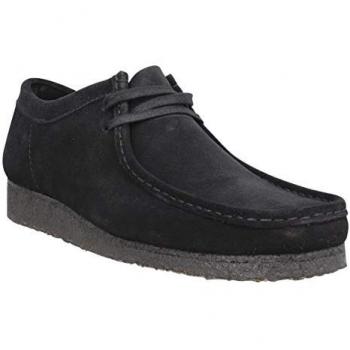 Zapatillas Casual de Suede Negro para Hombre Clarks Originals Wallabee