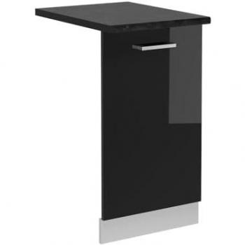 Panel frontal para lavavajillas R-Line, Negro brillo intenso, 45 cm, Antracita