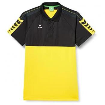Polo de Manga Corta Erima Six Wings, Color Amarillo, Talla 3XL