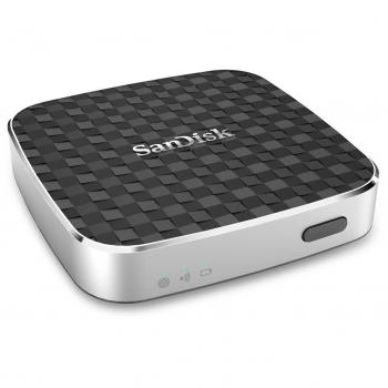 SanDisk SDWS1-032G-E57 Disco duro externo inalámbrico de 32 GB plateado y negro