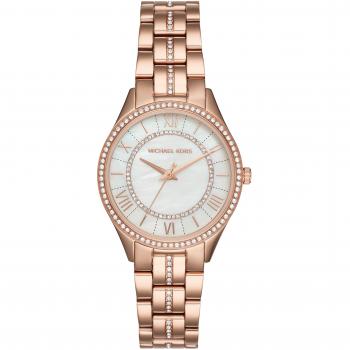 Michael Kors Lauryn Rosegold Bracelet Watch, Pink, Female, Size: ONE SIZE