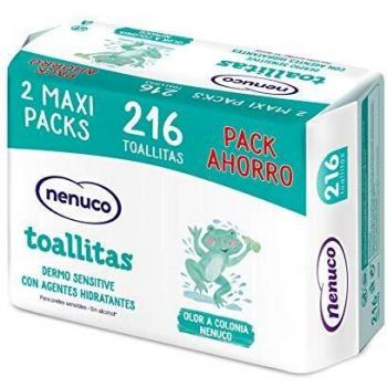 Nenuco - Dermosenstive Toallitas para Bebé - Maxi Pack Ahorro, 216 unidades