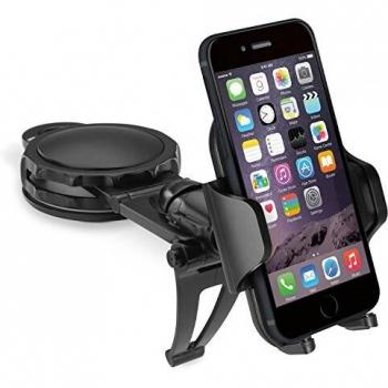 Soporte para coche Macally Dmount - Soporte ajustable para teléfono móvil y navegador GPS