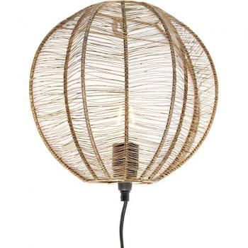 Aplique industrial de acero redondo bronce y negro, E27, 1-flama, adecuado para LED