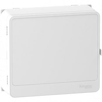 Habillage y puerta estilizada blanca Resi9 para panel de control y bloque de mando 13 módulos - Schneider Electric