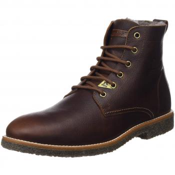 Botas Panama Jack Glasgow Igloo M - Piel Auténtica - Forro de Pelo Suave - Cierre con Cordón - Plantilla Acolchada - Marrón (40)