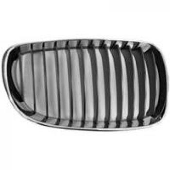 Rejilla delantera Van Wezel 0628512 para BMW 1 E81/E87 (4/07 > 12), derecha, negro cromo