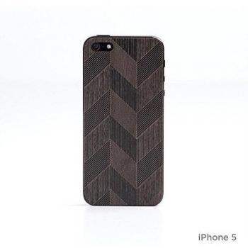Lazerwood 22200 Chevron-Black - Carcasa para Apple iPhone 5 y 5S
