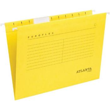 Pack 25 carpetas colgantes Tarifold Atlanta Euroflex Din A4 cartulina reciclada FSC color amarillo
