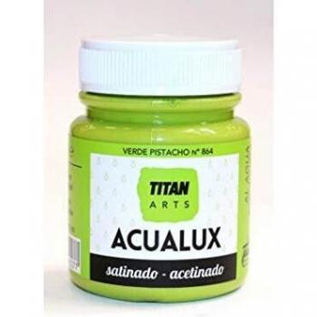 Industrias Titan. S.L 920864 - Pintura manualid. acril. 100 ml ver/pis satin. acualux titan