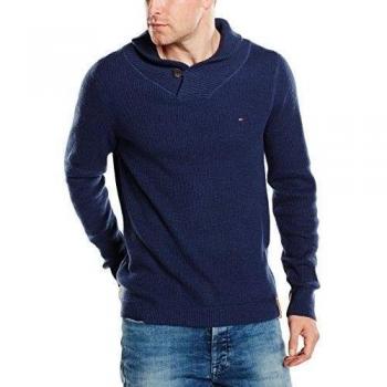 Hilfiger Denim Gibson Shawl Sweater L/S-Suéter Hombre,