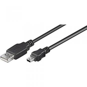 Cable de alta calidad USB A a Mini USB B de 10 metros, conexión macho-macho