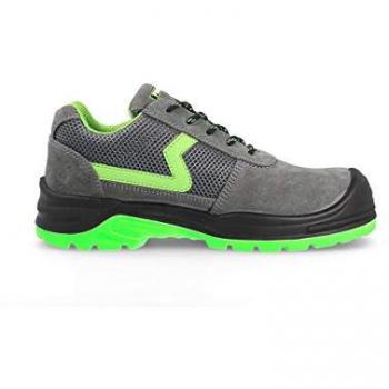 Zapato de Seguridad Paredes Carbono Plus S1P SRC - Gris y Verde - Talla 40 EU