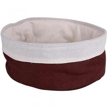 Stock Cash Panera Nido Algodón, Oval, Marrón, 25 x 19 x 9 cm, Tela, Talla Unica