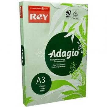 Papel Rey Adagio A3 80gsm Verde (Paquete de 500 hojas)