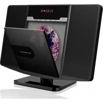 Avenzo - Reproductor de CD, Modelo AV6020NG, Potencia de 4W, con Radio FM, Entrada SD y AUX IN, Mando a Distancia, Dimensiones: 350 mm x 140 mm x 240 mm, Color Negro
