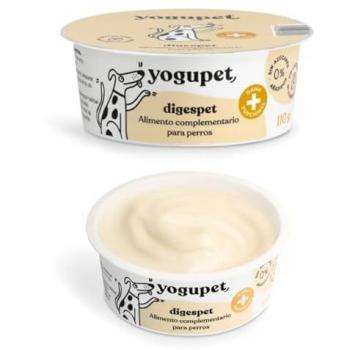 Yogur Funcional Digespet para Perros - Alimento Complementario Pasteurizado (Pack de 4 x 110g)