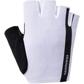 SHIMANO Guantes Cortos Value, Unisex Adulto, Blanco, S