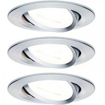 Kit de 3 Focos LED Nova Giratorios y Atenuables de Aluminio 6,5W 2700K
