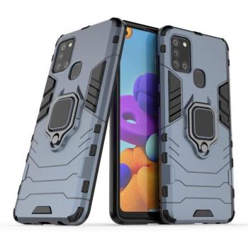 Funda Magnética Con Anillo Para Móvil Oppo A53/A53s Azul - Carcasa Magnética con Anillo, Imán Antigolpes, Resistente, Rígida Dura, Tecnología de Absorción de Golpes