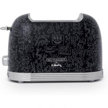 Tostadora 2 Ranuras SCHNEIDER SCTO2KTECW 815W Vintage Colección Keith Haring