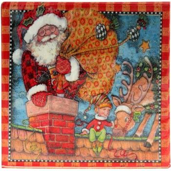 Pack de 16 servilletas de papel navideñas 33 x 33 cm