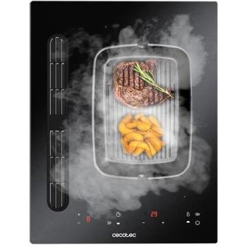 Placa de Inducción Compacta con Campana Integrada 40cm Cecotec Bolero Squad IH 2200 FullFlex ShieldGlass, 3500W, 9 Niveles, Booster, Kidlock, Succión 500