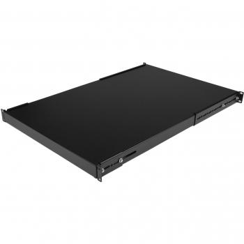 StarTech.com Estante Bandeja Fijo de Servicio Pesado para Gabinete Rack de Servidores de 1U con Profundidad Ajustable - 80kg