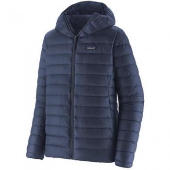 Patagonia Men's Down Sweater Hoodie - Insulated Jacket - Size L - Dark Blue
