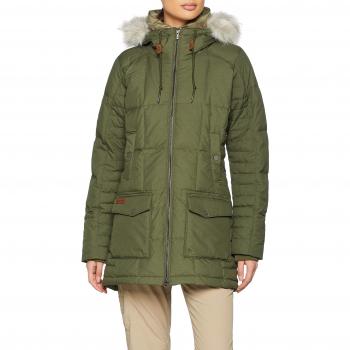 Columbia Della Fall Mid Jacket Chaqueta Larga, Mujer, Verde